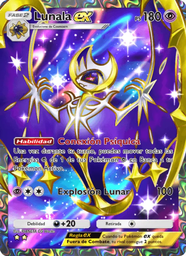 Lunala ex · Guardianes Celestiales 186/155