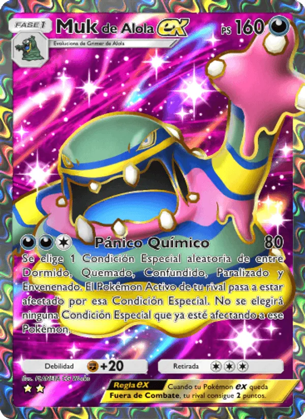 Muk de Alola ex · Guardianes Celestiales 188/155