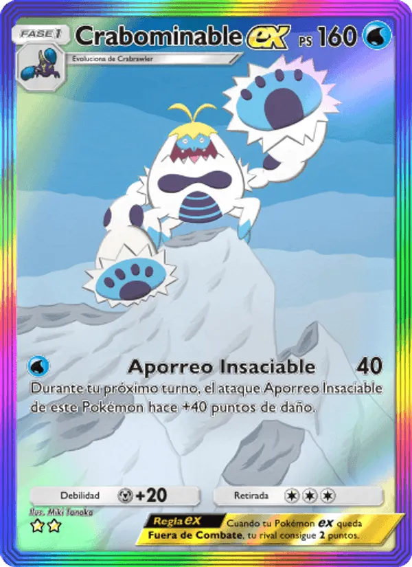 Crabominable ex · Guardianes Celestiales 201/155