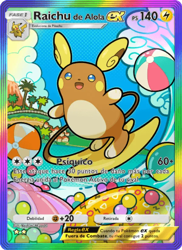 Raichu de Alola ex · Guardianes Celestiales 203/155