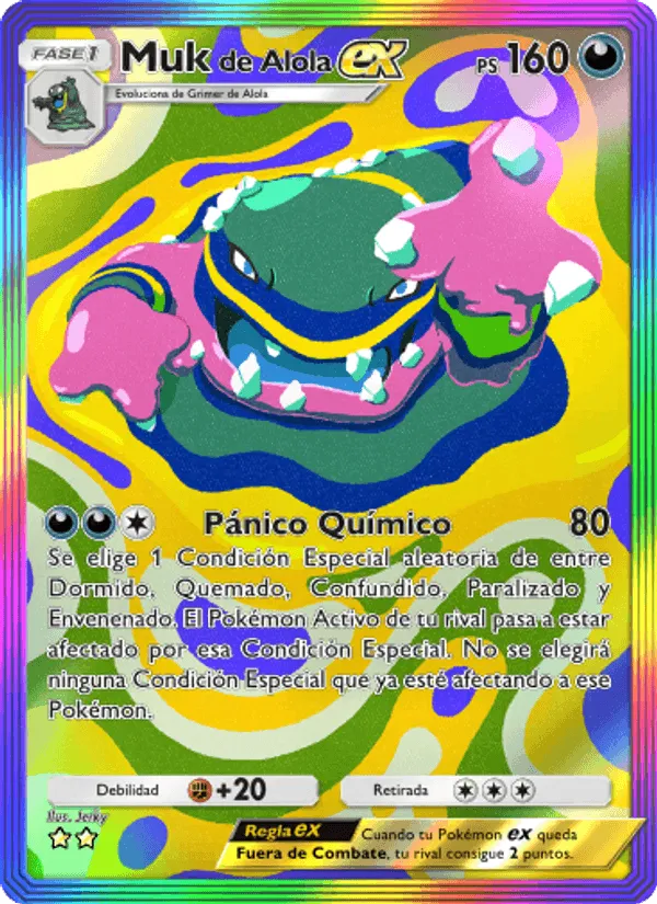 Muk de Alola ex · Guardianes Celestiales 206/155