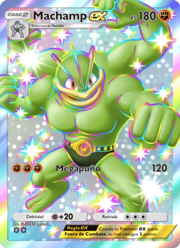 Machamp ex · Guardianes Celestiales 235/155