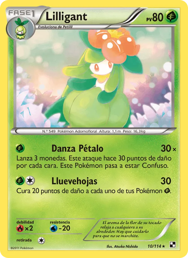 Lilligant · Negro y Blanco 10/114