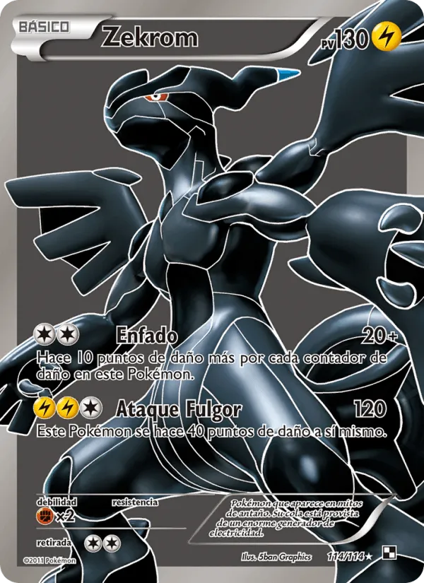 Zekrom · Negro y Blanco 114/114