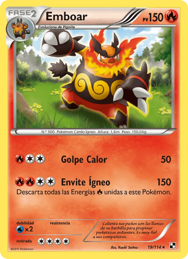 Emboar · Negro y Blanco 19/114