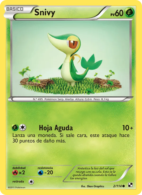 Snivy · Negro y Blanco 2/114