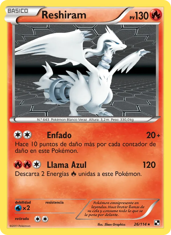 Reshiram · Negro y Blanco 26/114