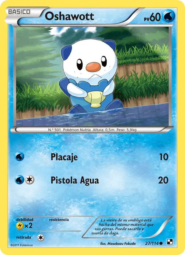 Oshawott · Negro y Blanco 27/114