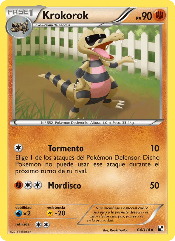 Krokorok · Negro y Blanco 64/114
