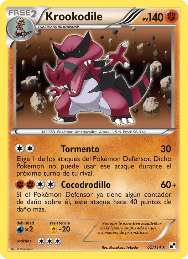 Krookodile · Negro y Blanco 65/114