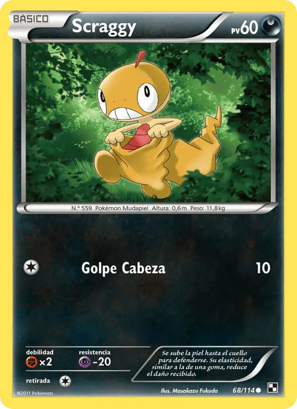 Scraggy · Negro y Blanco 68/114