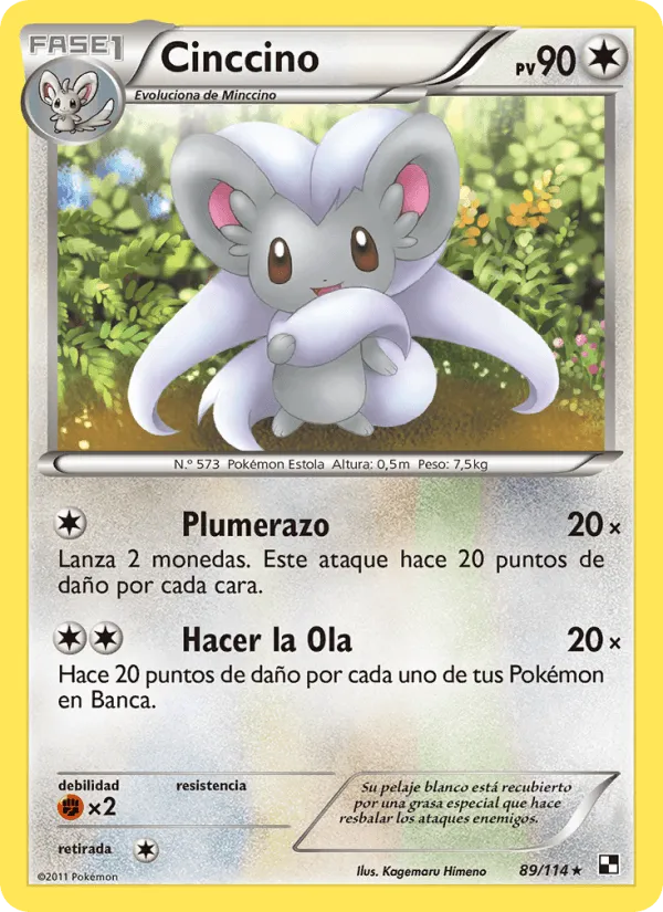 Cinccino · Negro y Blanco 89/114