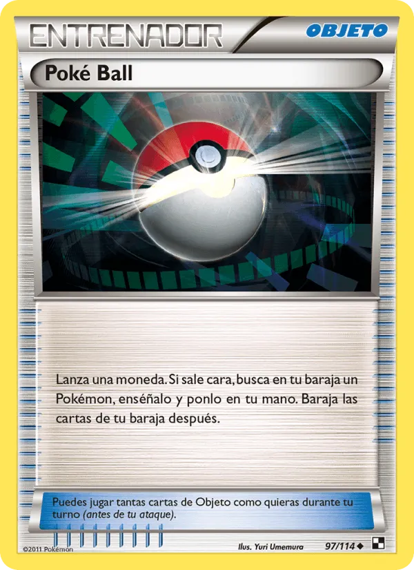 Poké Ball · Negro y Blanco 97/114