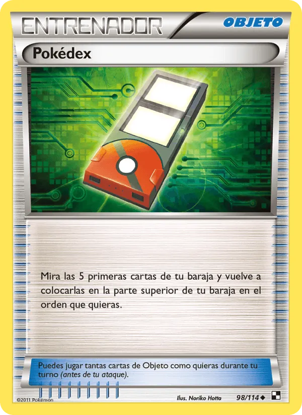 Pokédex · Negro y Blanco 98/114