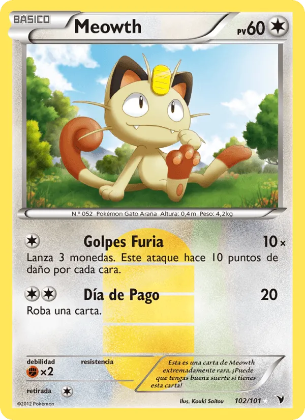 Meowth · Nobles Victorias 102/101