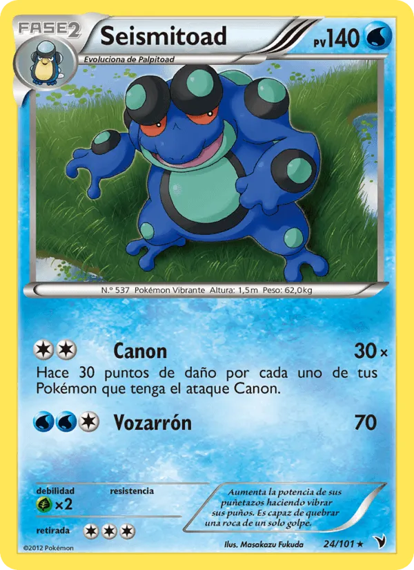 Seismitoad · Nobles Victorias 24/101