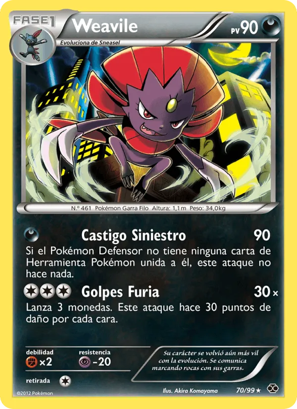 Weavile · Próximos Destinos 70/99