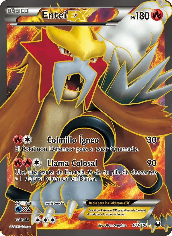 Entei-EX · Oscuros Exploradores 103/108
