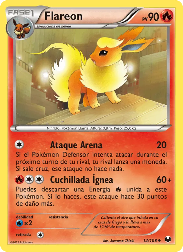 Flareon · Oscuros Exploradores 12/108