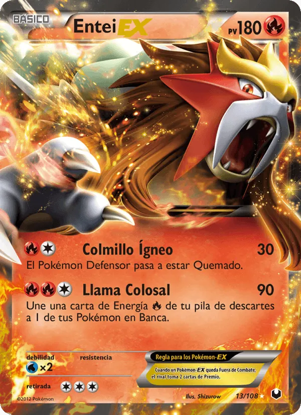 Entei-EX · Oscuros Exploradores 13/108