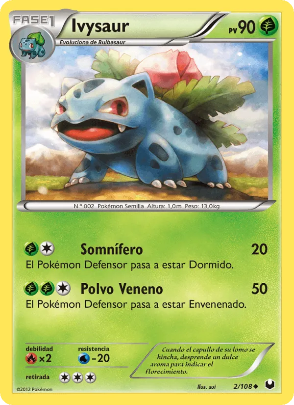 Ivysaur · Oscuros Exploradores 2/108