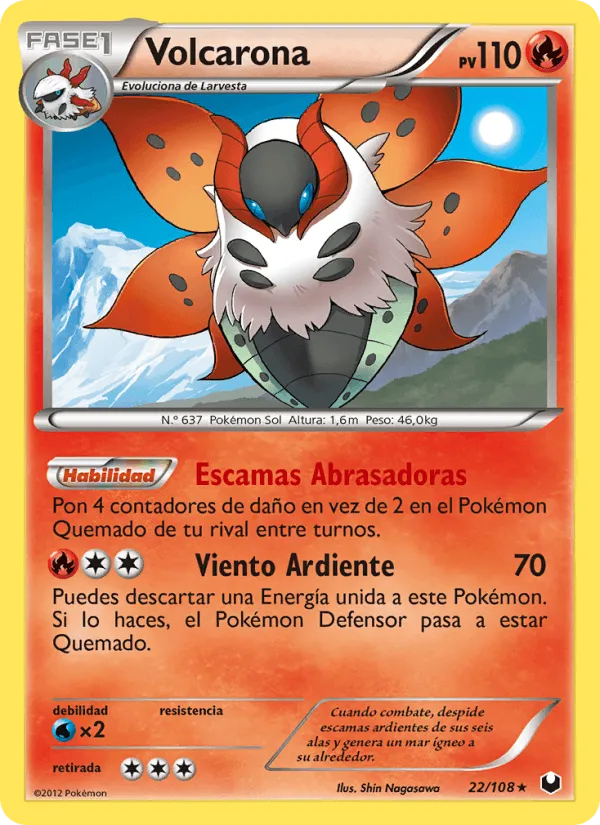 Volcarona · Oscuros Exploradores 22/108