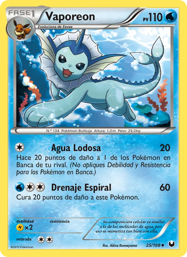 Vaporeon · Oscuros Exploradores 25/108