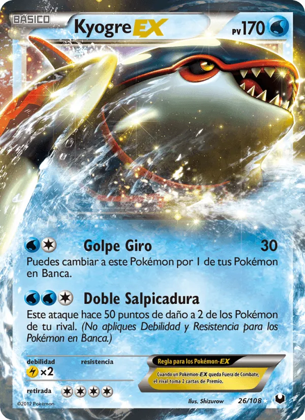 Kyogre-EX · Oscuros Exploradores 26/108