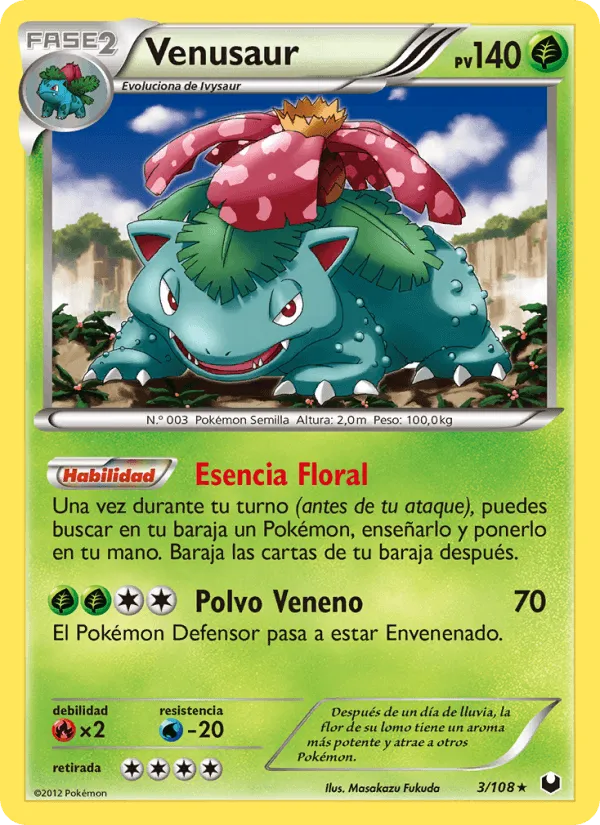 Venusaur · Oscuros Exploradores 3/108