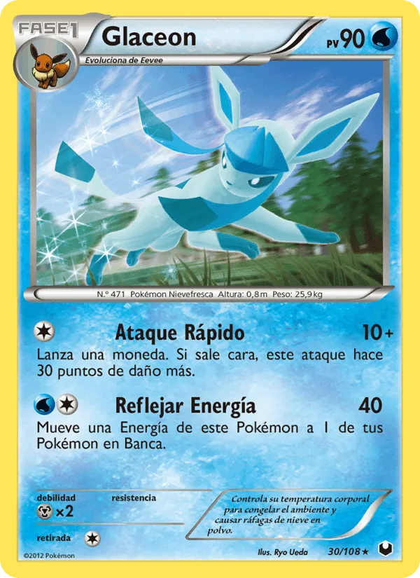 Glaceon · Oscuros Exploradores 30/108