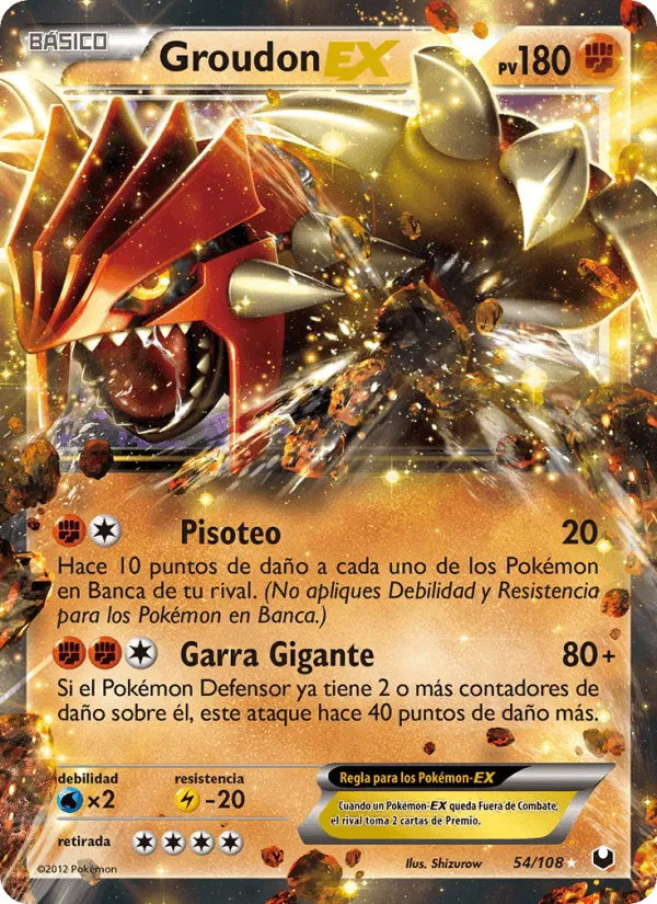 Groudon-EX · Oscuros Exploradores 54/108