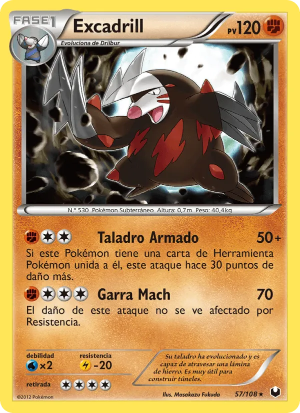 Excadrill · Oscuros Exploradores 57/108