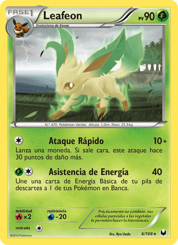 Leafeon · Oscuros Exploradores 6/108