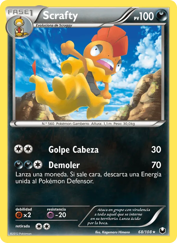 Scrafty · Oscuros Exploradores 68/108