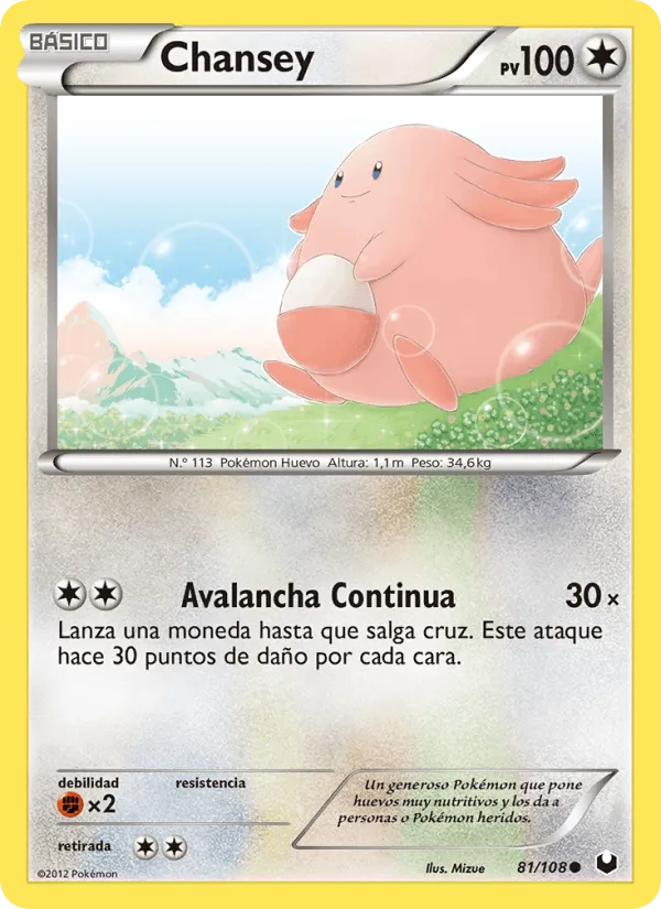 Chansey · Oscuros Exploradores 81/108