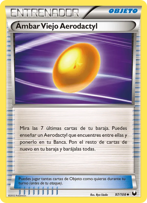 Ámbar Viejo Aerodactyl · Oscuros Exploradores 97/108