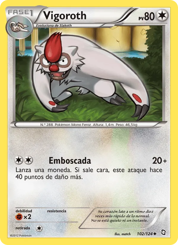 Vigoroth · Dragones Majestuosos 102/124
