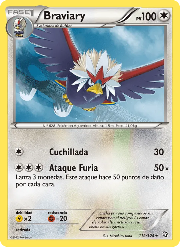 Braviary · Dragones Majestuosos 112/124