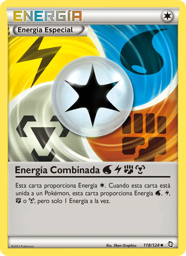 Energía Combinada WaterLightningFightingMetal · Dragones Majestuosos 118/124