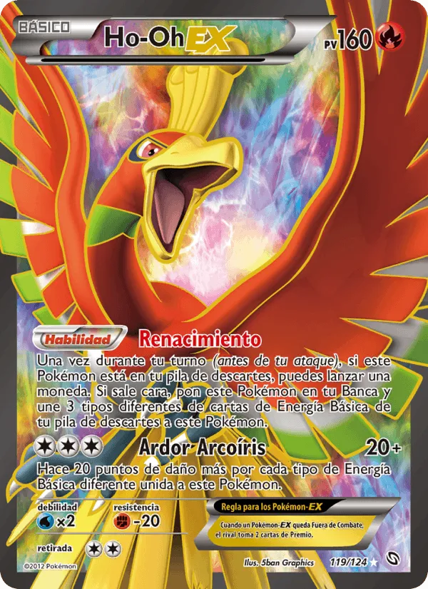 Ho-Oh-EX · Dragones Majestuosos 119/124