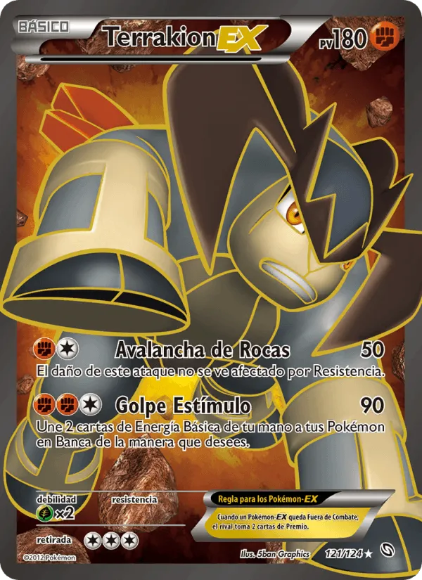 Terrakion-EX · Dragones Majestuosos 121/124