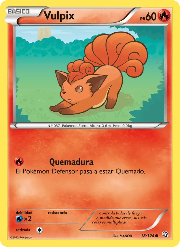 Vulpix · Dragones Majestuosos 18/124