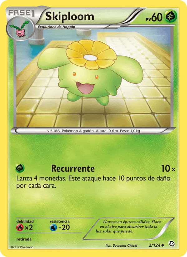 Skiploom · Dragones Majestuosos 2/124