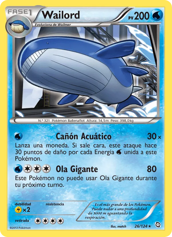 Wailord · Dragones Majestuosos 26/124