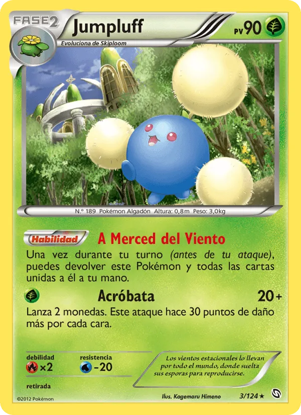 Jumpluff · Dragones Majestuosos 3/124