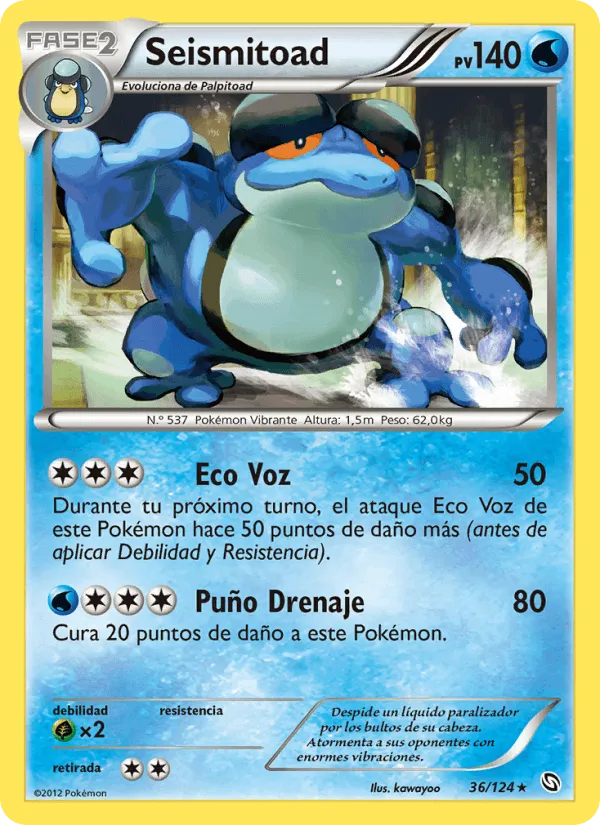 Seismitoad · Dragones Majestuosos 36/124
