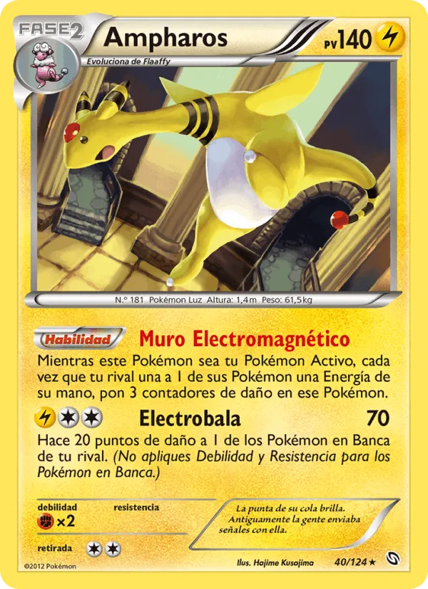 Ampharos · Dragones Majestuosos 40/124