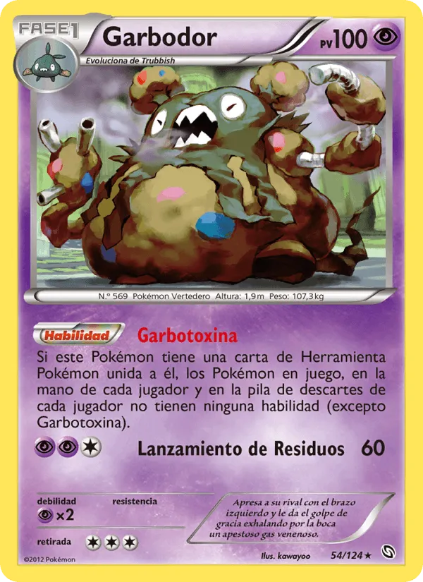 Garbodor · Dragones Majestuosos 54/124