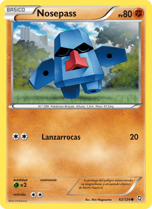 Nosepass · Dragones Majestuosos 62/124