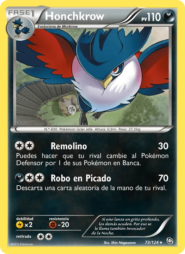 Honchkrow · Dragones Majestuosos 73/124